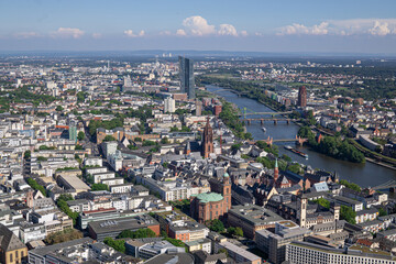Fototapeta premium Frankfurt am Main from Main Tower, Germany