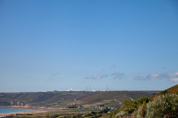 epr de flamanville vu depuis la plage