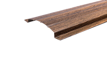 Blockhouse rails for fence colored colorful metal profile elements isolated
