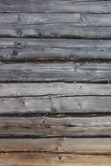 Wooden background. Old shabby boards. Scratched wooden wall. Wood plank texture