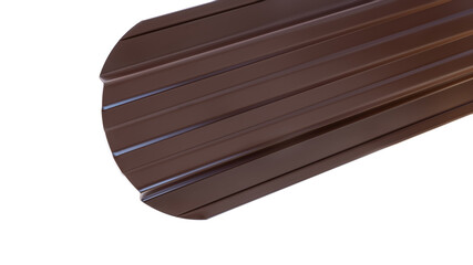 Blockhouse rails for fence colored colorful metal profile elements isolated