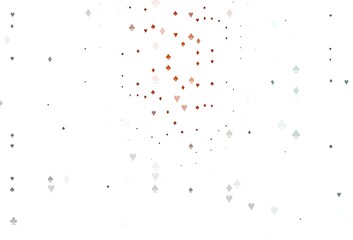 Light Red vector layout with elements of cards.