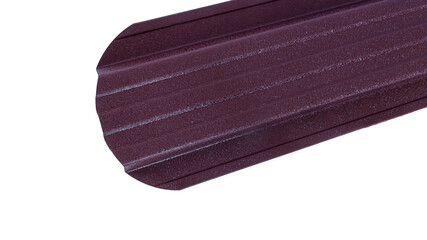 Blockhouse rails for fence colored colorful metal profile elements isolated