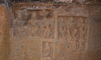 ancient buddhist engraving 