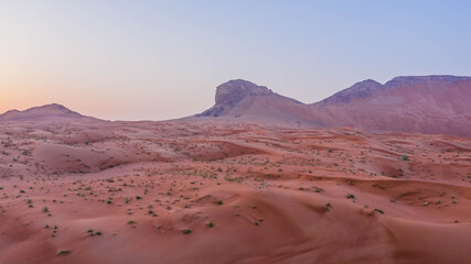 Meliha Desert Sand Dunes and Fossil Rocks
