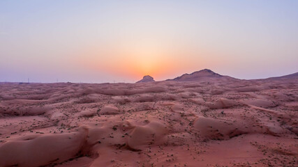 Meliha Desert Sand Dunes and Fossil Rocks
