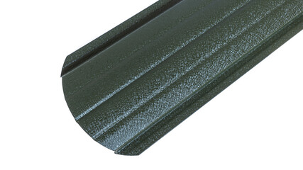 Blockhouse rails for fence colored colorful metal profile elements isolated