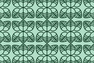 Leaves Pattern. Endless Background. Seamless
