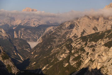 The Three Peaks natural park in the italian dolomites