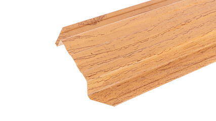 Blockhouse rails for fence colored colorful metal profile elements isolated