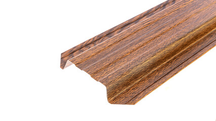 Blockhouse rails for fence colored colorful metal profile elements isolated