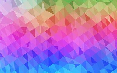 Light Multicolor, Rainbow vector polygonal pattern. Brand new colorful illustration in with gradient. Brand new style for your business design.