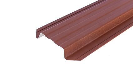 Blockhouse rails for fence colored colorful metal profile elements isolated