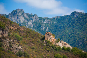 Beautiful mountain landscape with forest, Armenia