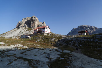 The Three Peaks natural park in the italian dolomites