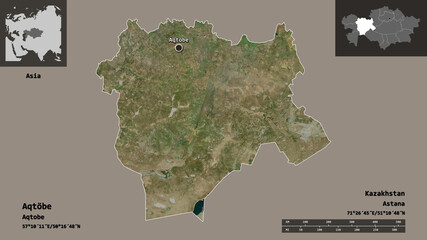 Aqtobe, region of Kazakhstan,. Previews. Satellite