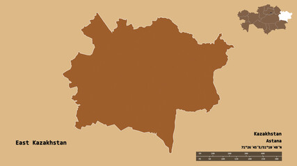 East Kazakhstan, region of Kazakhstan, zoomed. Pattern