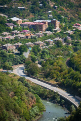 Beautiful mountain landscape with Tumanyan town, Armenia.