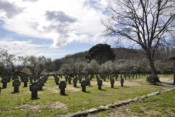 Cementerio alemán de Cuacos de Yuste, Cáceres, Extremadura, España, Segunda Guerra Mundial. 