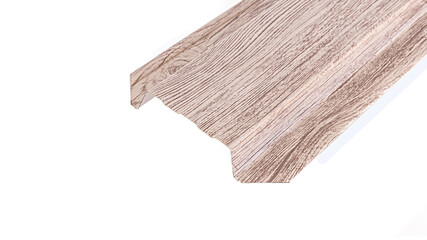 Blockhouse rails for fence colored colorful metal profile elements isolated