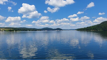 lake and clouds