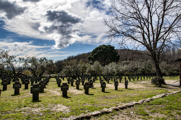 Cementerio alemán de Cuacos de Yuste, Cáceres, Extremadura, España, Segunda Guerra Mundial. 