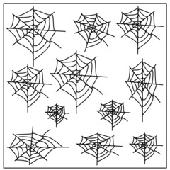 Halloween vector illustrator illustration, cobweb vector illustrator illustration