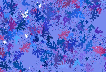 Light Blue, Red vector backdrop with memphis shapes.