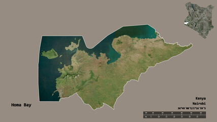 Homa Bay, county of Kenya, zoomed. Satellite © Yarr65