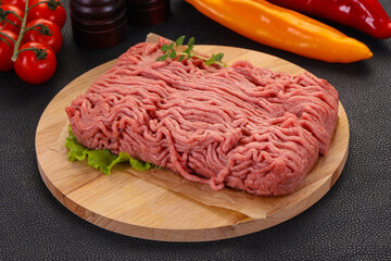Raw turkey minced meat