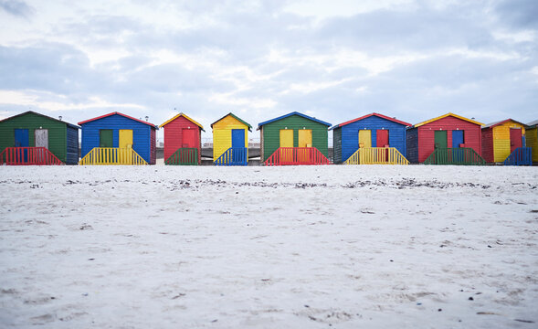 Colorful Houses on the Beach