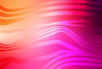 Light Pink, Yellow vector background with lines.