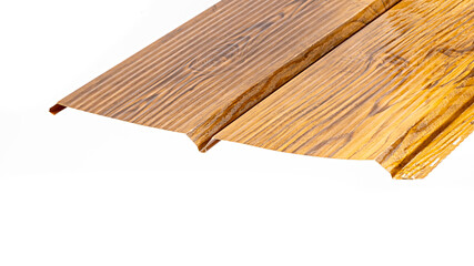 Blockhouse rails for fence colored colorful metal profile elements isolated