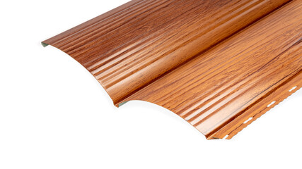 Blockhouse rails for fence colored colorful metal profile elements isolated