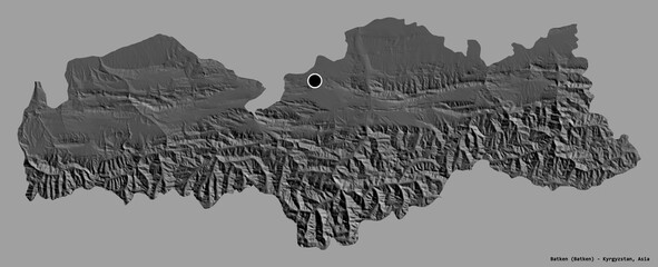 Batken, province of Kyrgyzstan, on solid. Bilevel © Yarr65