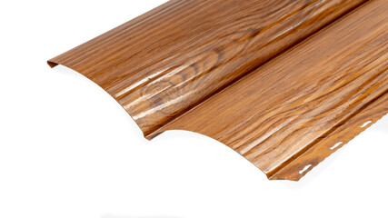 Blockhouse rails for fence colored colorful metal profile elements isolated