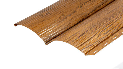 Blockhouse rails for fence colored colorful metal profile elements isolated