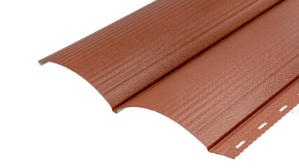 Blockhouse rails for fence colored colorful metal profile elements isolated