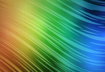 Light Blue, Yellow vector blurred pattern.