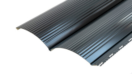 Blockhouse rails for fence colored colorful metal profile elements isolated