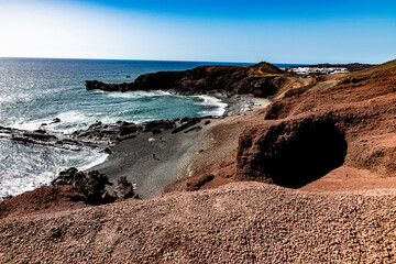 Paisajes del pueblo Golfo Lanzarote
