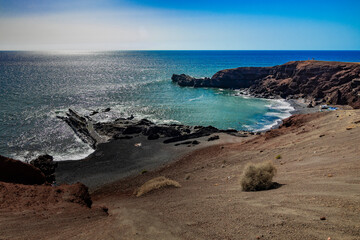 Paisajes del pueblo Golfo Lanzarote