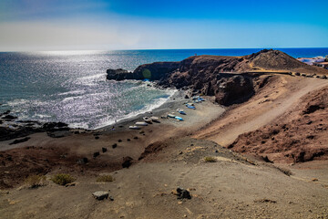 Paisajes del pueblo Golfo Lanzarote