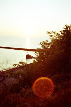 A sea sunset