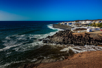 Paisajes del pueblo Golfo Lanzarote