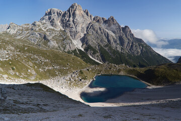 The Three Peaks natural park in the italian dolomites
