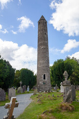 Fototapeta premium Glendalough graveyard