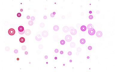 Light Purple vector pattern with spheres.