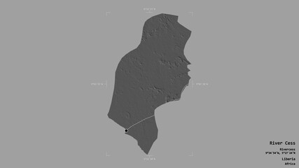 River Cess - Liberia. Bounding box. Bilevel