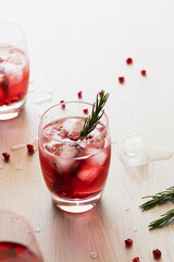 Vodka and Pomegranate Party Cocktail 